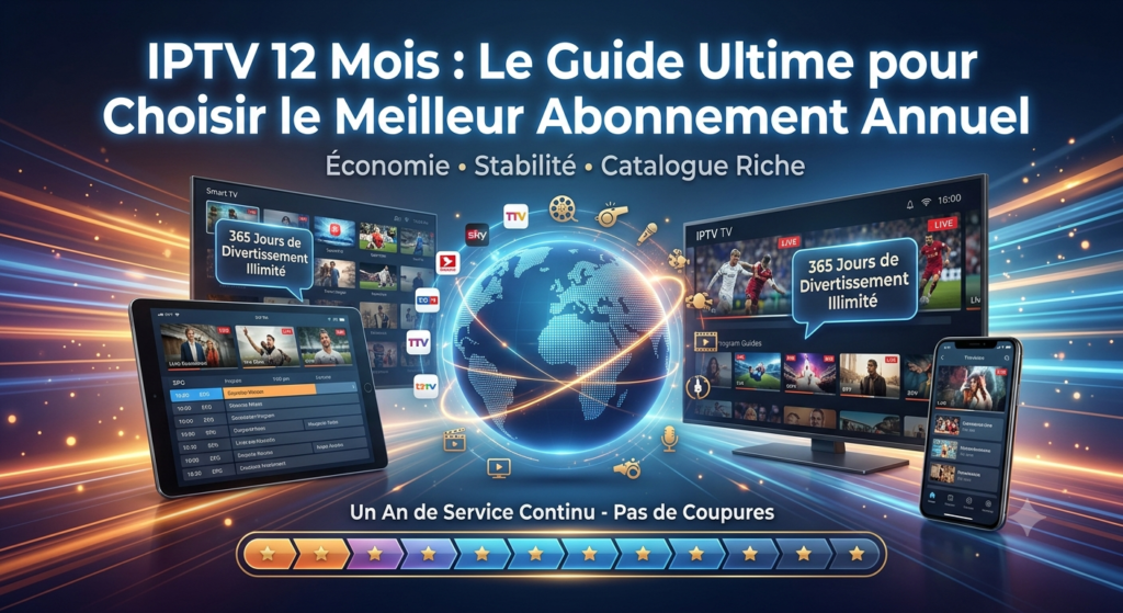 IPTV 12 MOIS 