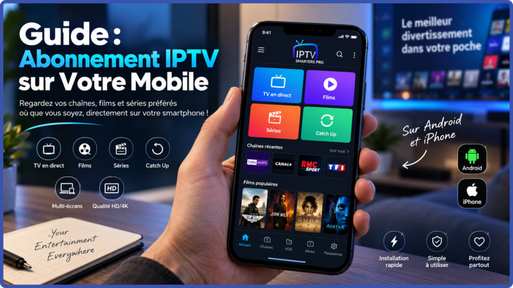 Guide : Abonnement IPTV sur Votre Mobile